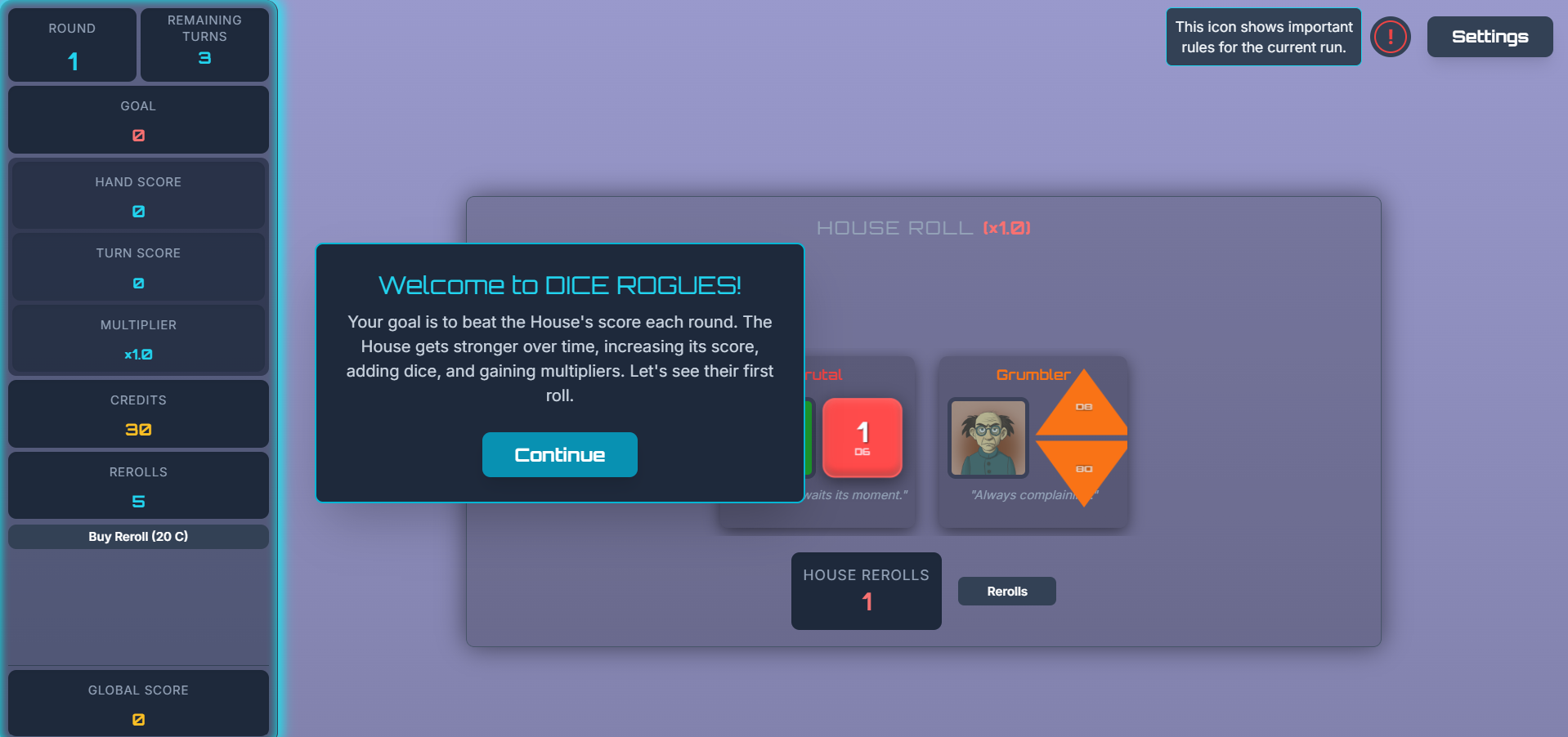 Vignette Dice Rogues